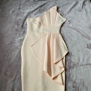 Pretty Little Thing | One Shoulder Blush Pink Dress | Size 6